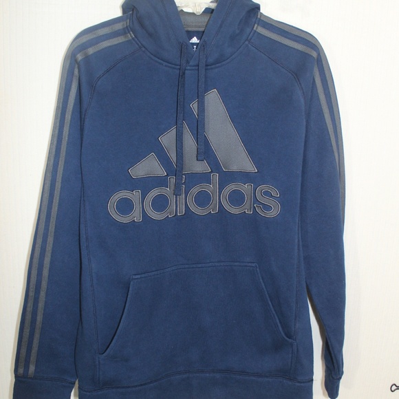 ADIDAS Men's Logo Pullover Hoodie--SZ SMALL - Picture 3 of 6